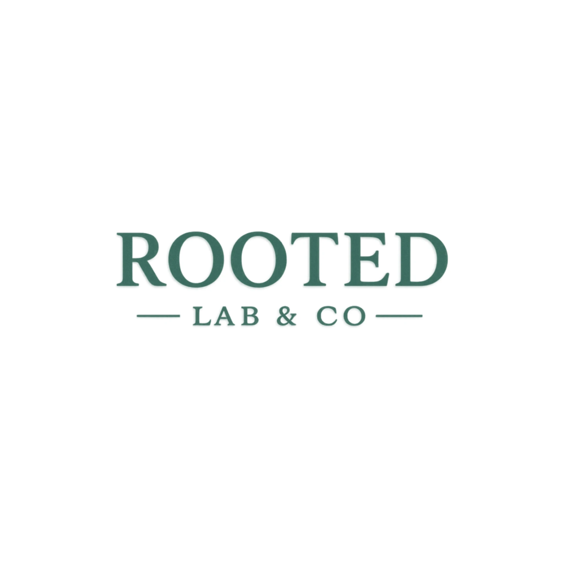 Rooted Lab & Co. logo, parent brand of The Perfect Part® Comb
