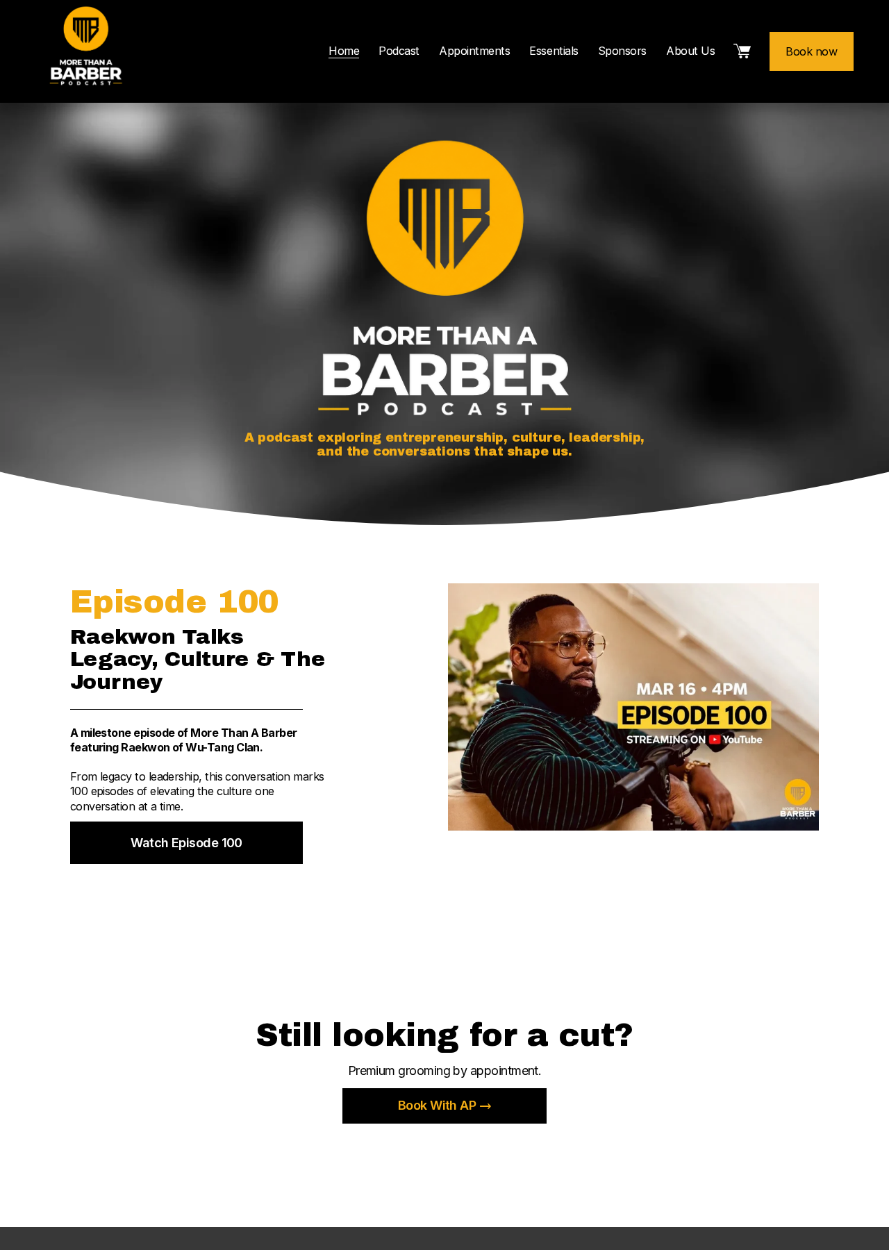 Redesigned homepage — desktop