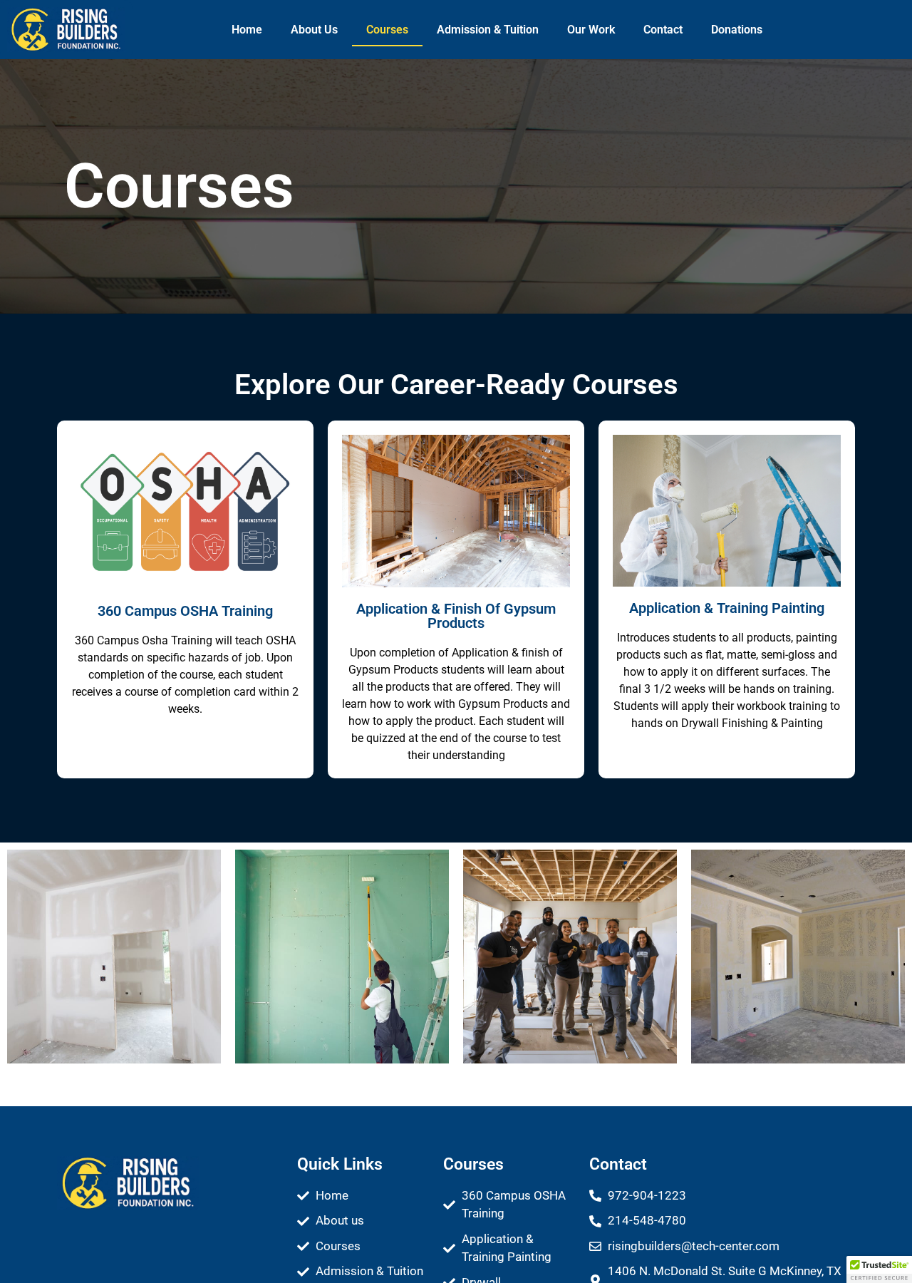 Courses — desktop